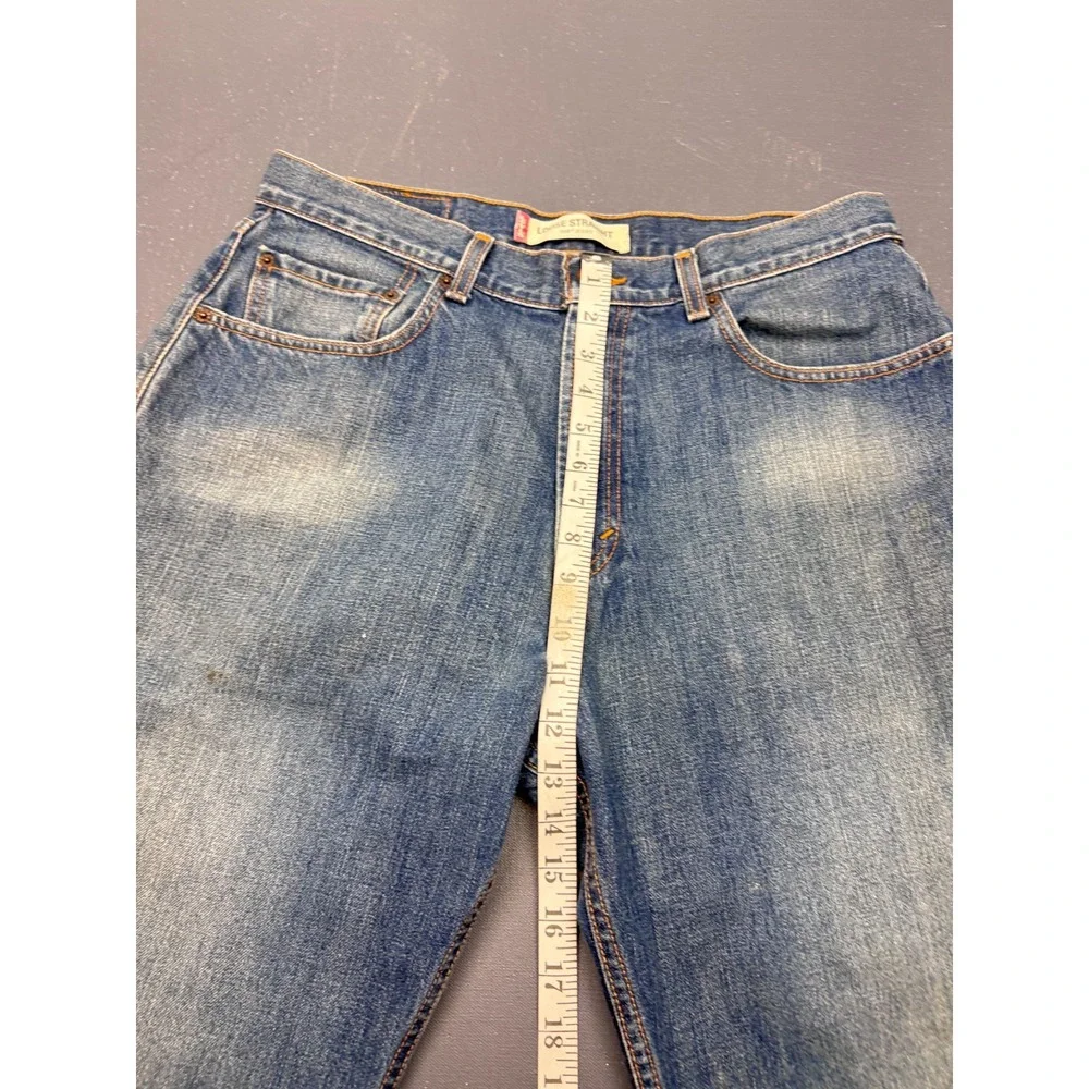 Levi's Men's Size W34 L32 Blue 569 Loose Straight Jeans Medium Wash Denim Casual